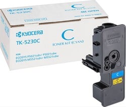 Toner Kyocera TK-5230C, pre M5521cdn/cdw, P5021cdn/cdw, azúrový, 2200 strán
