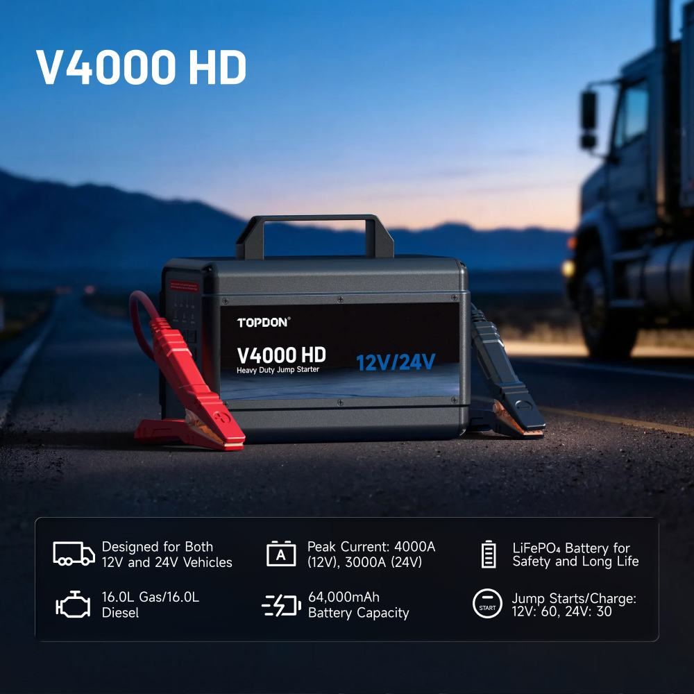 TOPDON Auto Jump Starter V4000 HD