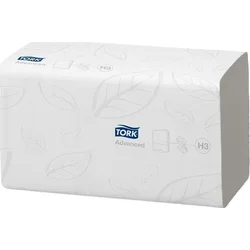 TORK Ručníky  "Advanced Z", bílé, papírové, skládané, systém H3