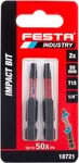 Torzný bit FESTA INDUSTRY T15 50 mm S2 1/4" 2 ks