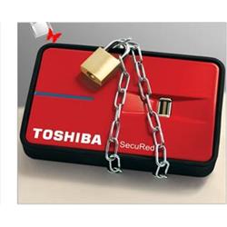 TOSHIBA SecuRed, externí HDD 2,5", 200GB, USB 2.0, čtečka otisku prstů