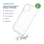 TPU gelový kryt FIXED ReStory AntiUV pro Apple iPhone 16, čirý