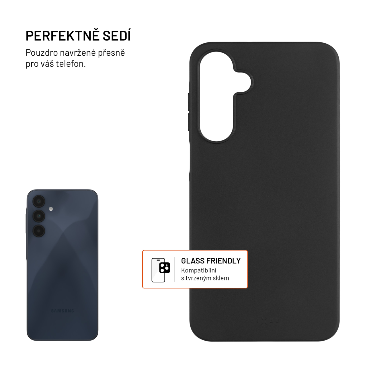 TPU gélový kryt FIXED ReStory pre Samsung Galaxy A16 5G, čierny
