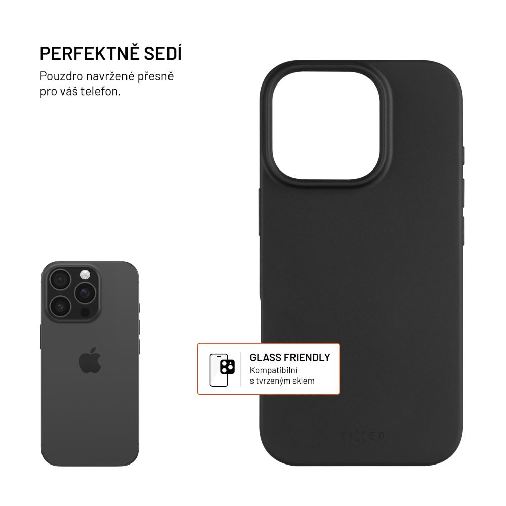 TPU gelový kryt FIXED ReStory pro Apple iPhone Air, černý