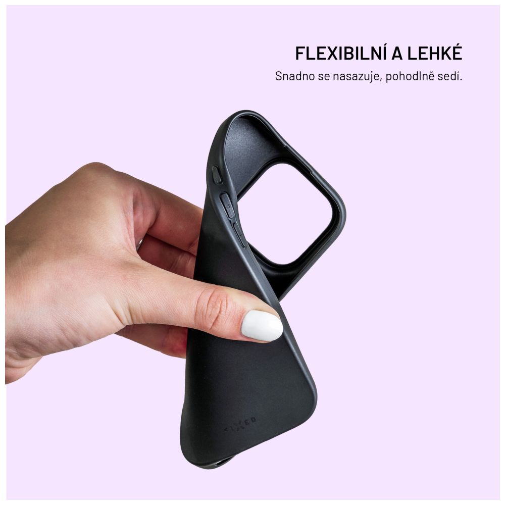 TPU gelový kryt FIXED ReStory pro Apple iPhone Air, černý