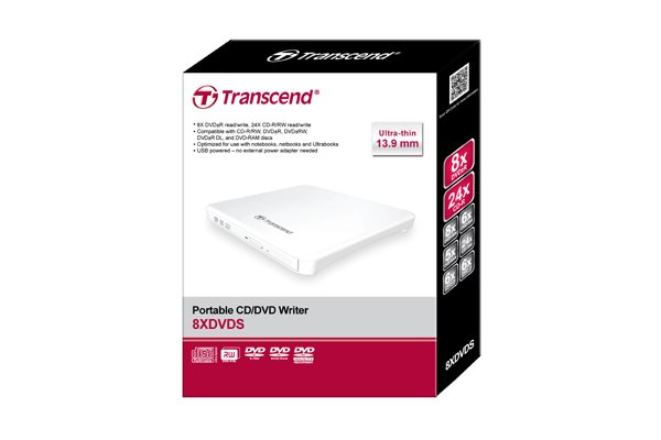 Transcend 8XDVDS bílá