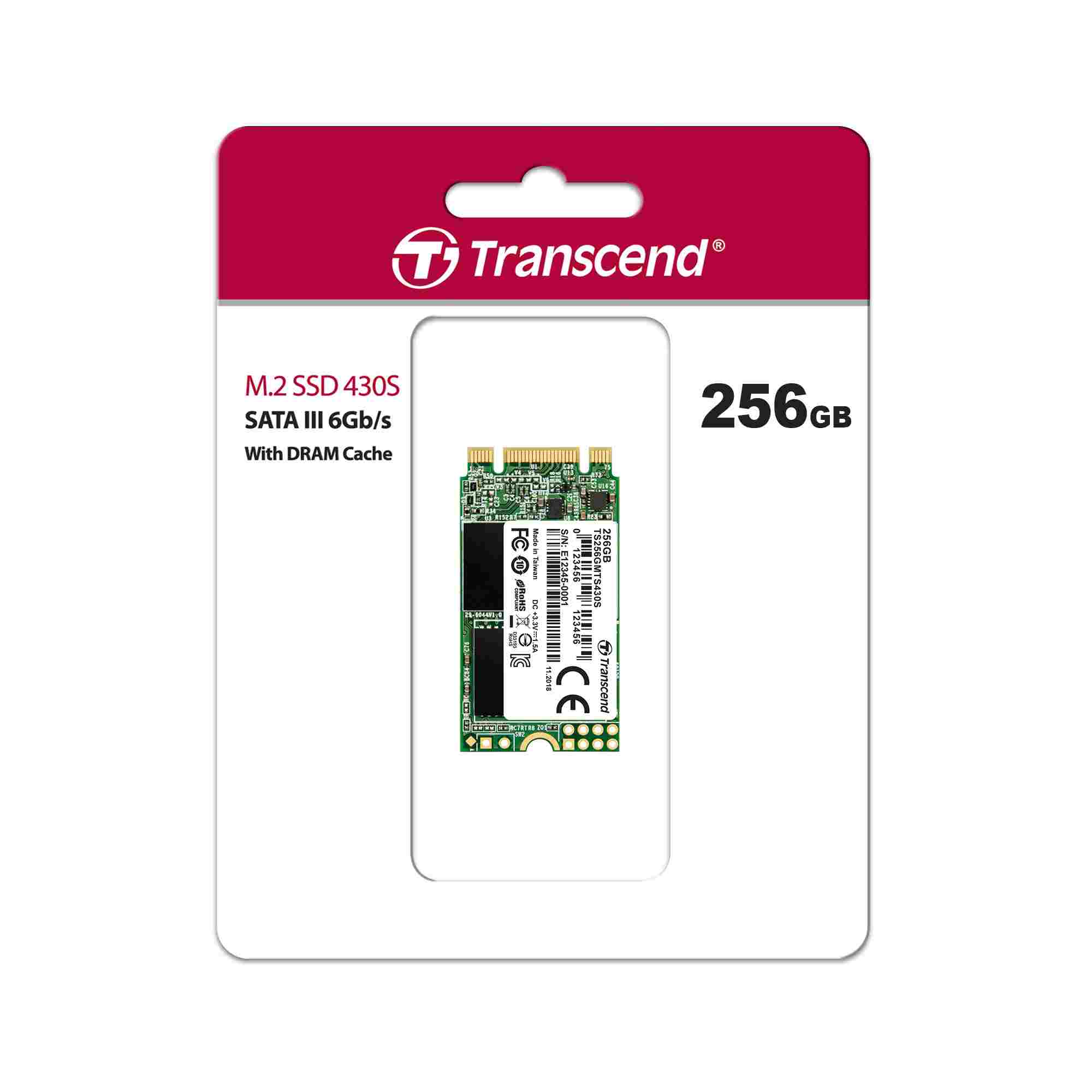Transcend Industrial MTS430S, 256GB
