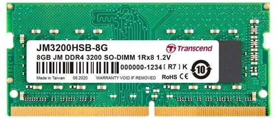Transcend JetRam, 8GB DDR4 3200 SO-DIMM