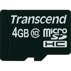 Transcend microSDHC 4GB Class10 (TS4GUSDC10)