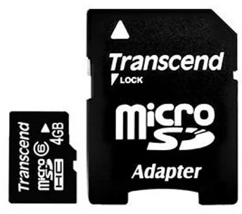 Transcend microSDHC, 4GB