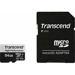 Transcend microSDXC 330S 64GB + adaptér TS64GUSD330S