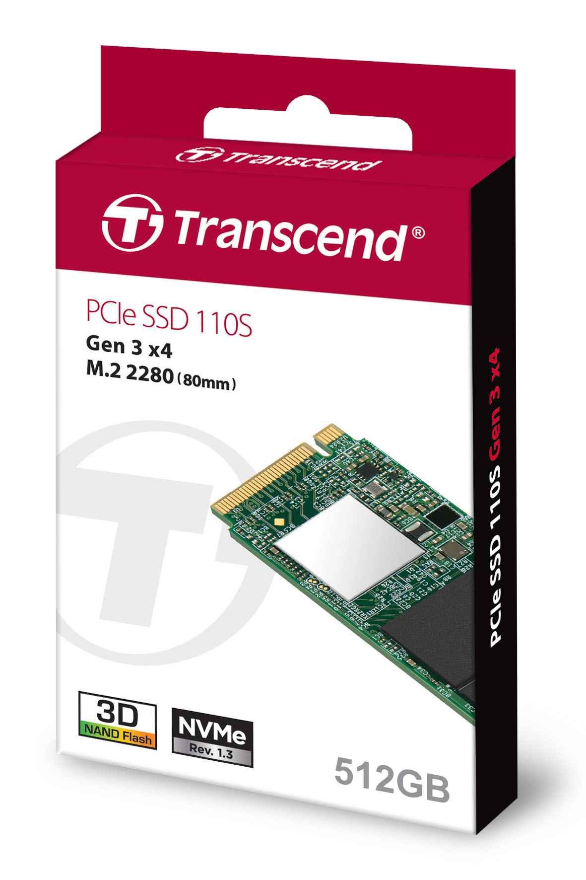 Transcend PCIe M.2 SSD 110S 512GB (TS512GMTE110S) | TSBOHEMIA.CZ