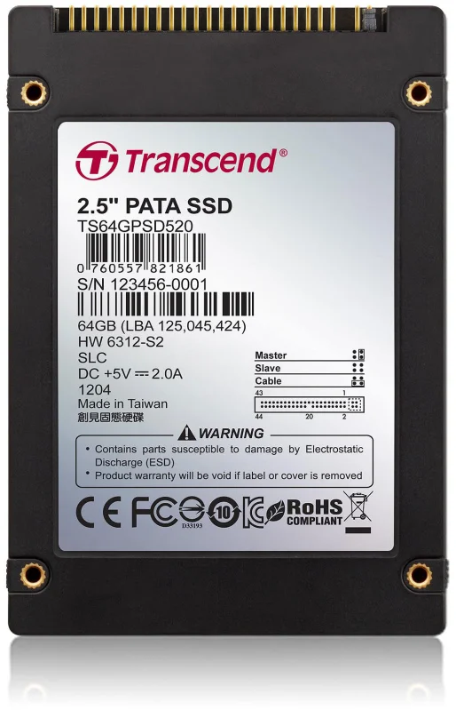 Transcend PSD330 64GB SSD PATA TS64GPSD330