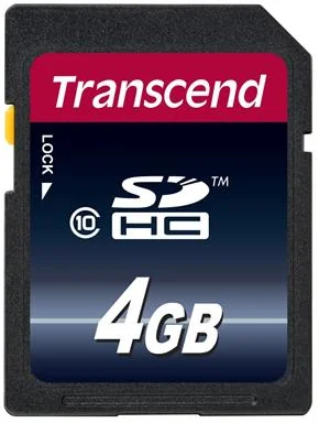 Transcend SDHC 4GB Class 10 TS4GSDHC10