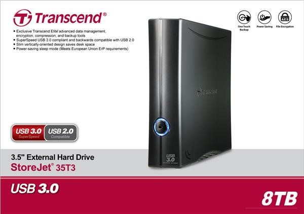 Transcend StoreJet 35T3, 8TB