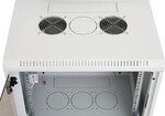 Triton 19" rozvádzač jednodielny 18U/600 mm s celosklenenými dverami, s otvormi pre ventilátory