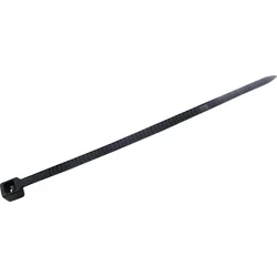 TRU COMPONENTS 1577948 Napínacie pásky 200 mm 2,50 mm čierne tepelne stabilizované 100 ks