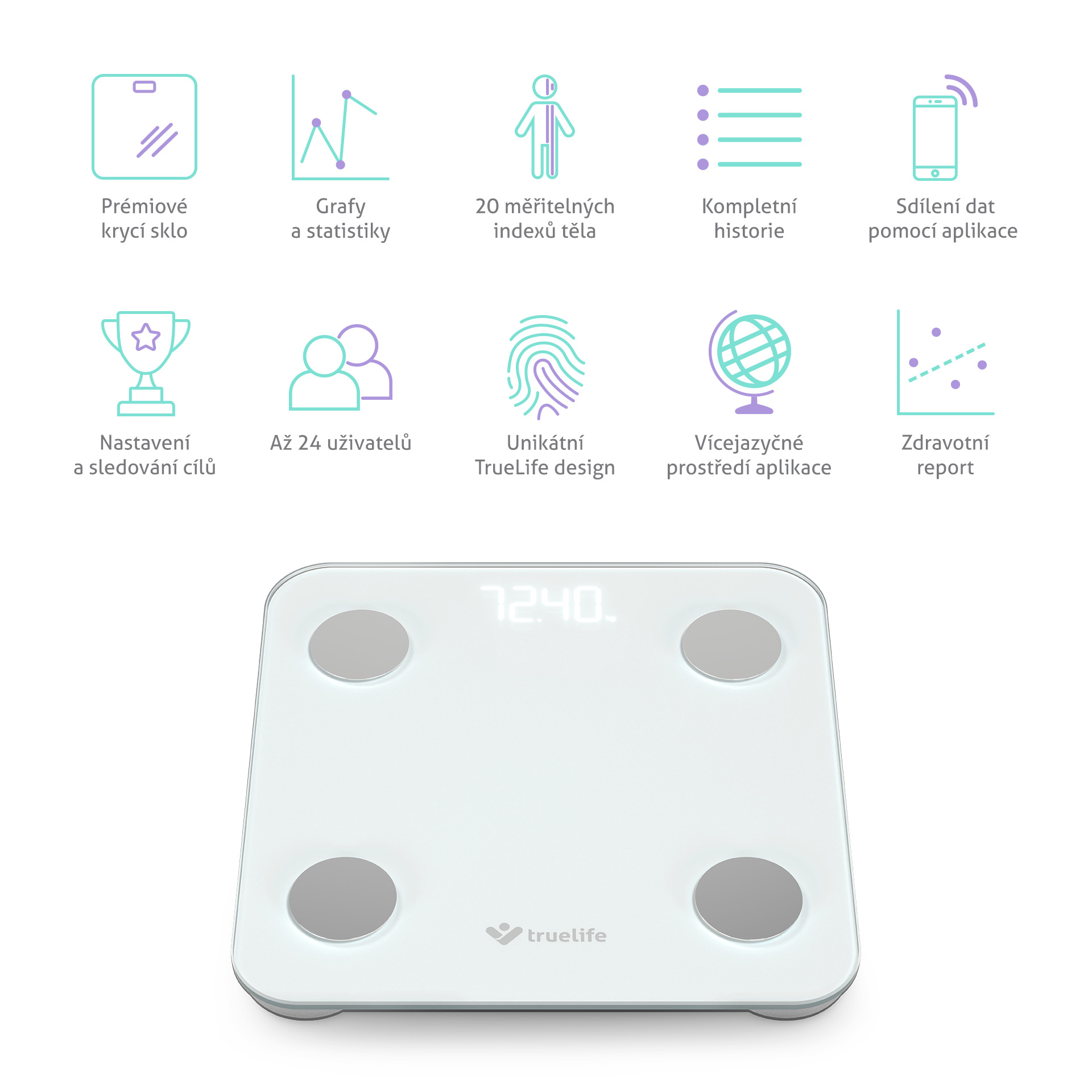 TrueLife FitScale W1 BT White