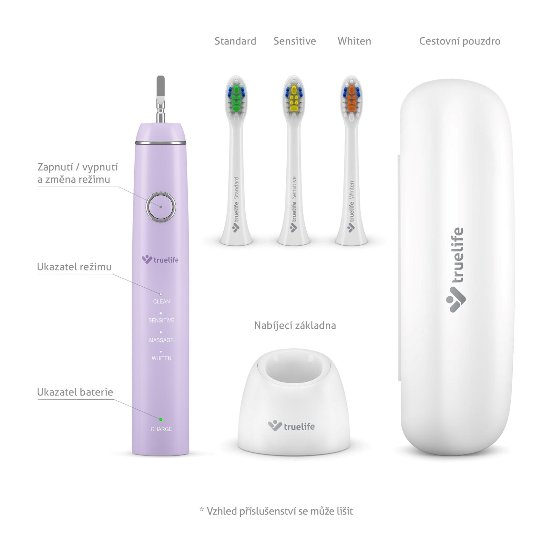 TrueLife SonicBrush Compact Duo Black / Lavender