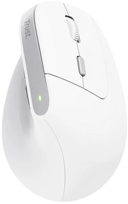 Trust Bayo II Ergonomic Wireless Mouse, bílá