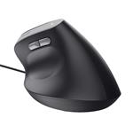 Trust Bayo II/Vertikálne/Optické/Pravoruké/2 400 DPI/Bezdrôtové USB/Čierne