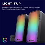 Trust GXT 611 Wezz podsvietená 2.0 RGB sada reproduktorov