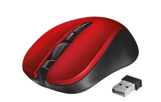 Trust Mydo Silent Click Wireless Mouse, červená 21871