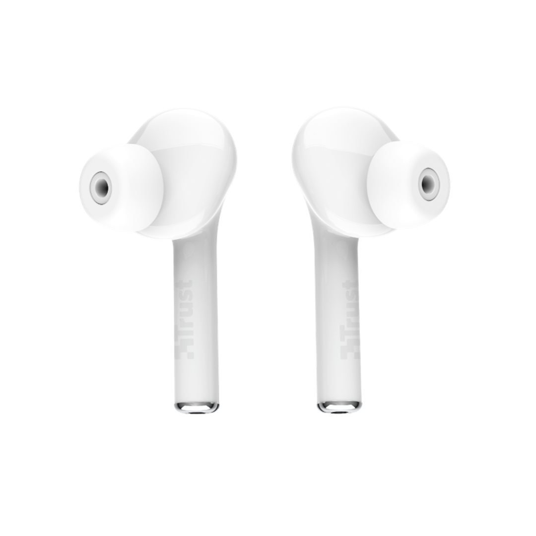 Trust Nika Touch Bluetooth Wireless Earphones, bílá