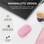 Trust Puck Rechargeable Bluetooth Wireless Mouse, ružová 24125