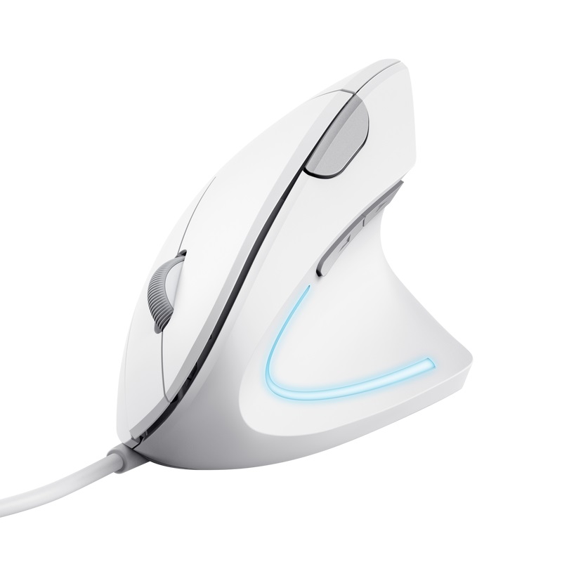 Trust Verto Ergonomic Mouse bílá