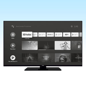 TV android, 80cm, HD, T2/C/S2