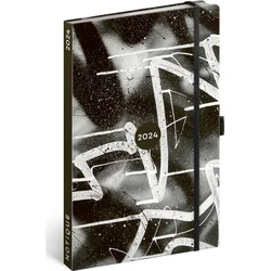 Týždenný diár Graffiti 2024, 13 × 21 cm