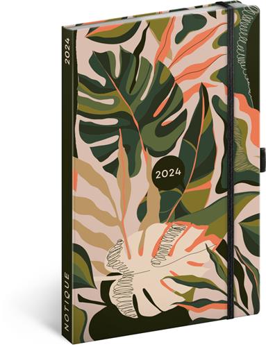 Týždenný diár Jungle 2024, 13 × 21 cm