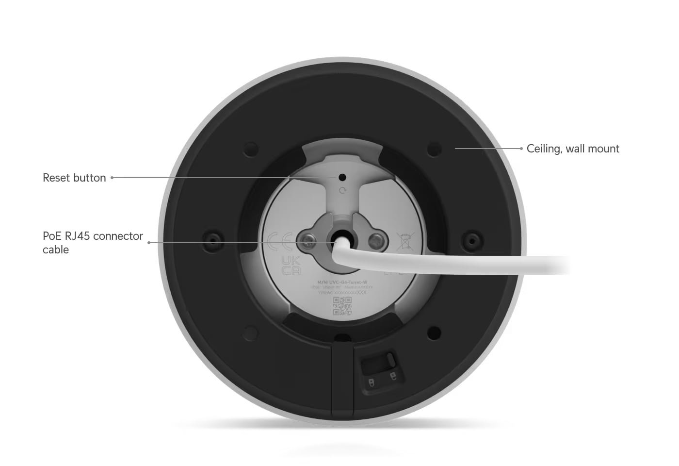 Ubiquiti UVC-G6-Turret-W – videokamera UniFi