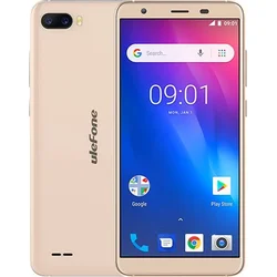 UleFone smartphone S1 5.5" Gold + pouzdro, sklo