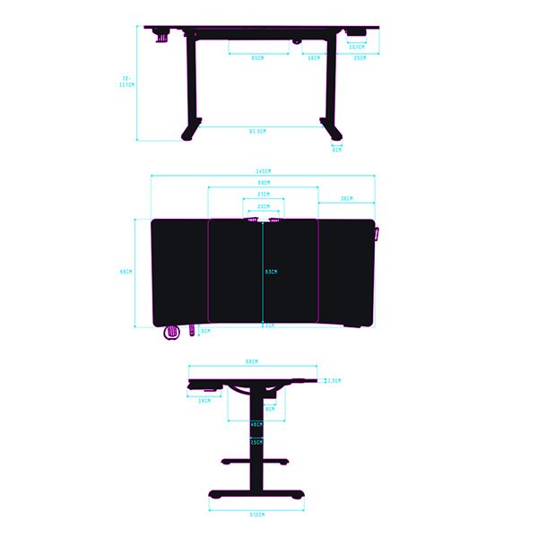 ULTRADESK Level V2 bílý