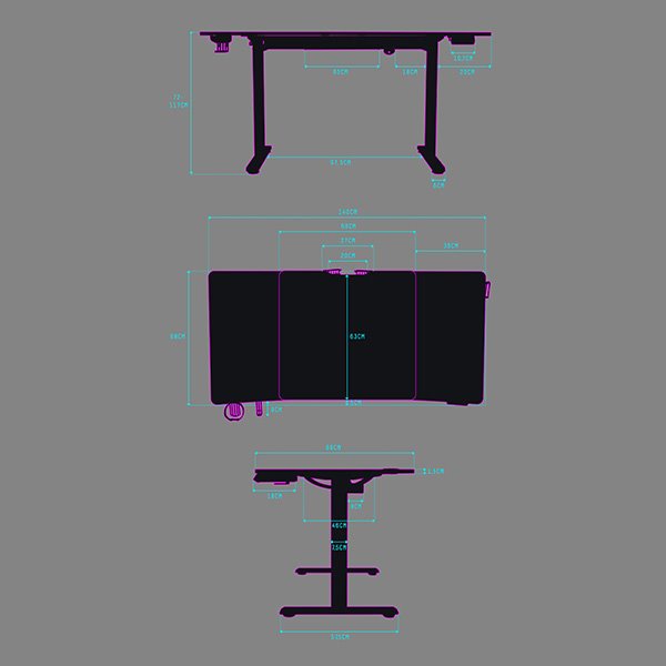 ULTRADESK Level V2 černý