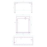 ULTRADESK Uplift Frame, černý