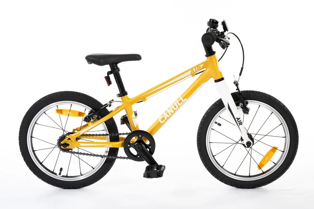 ultralehké dětské kolo CANULL AIR 16" žlutá