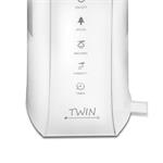 Ultrazvukový zvlhčovač vzduchu Airbi s ionizátorom a aromaterapiou TWIN - biely