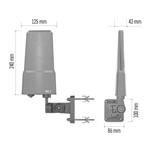 Univerzálna anténa VILLAGE FLIPP-V200, DVB-T2, DAB, LTE/4G/5G filter