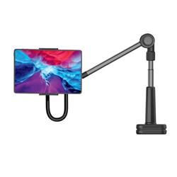 Univerzálny držiak na tablet/telefón na montáž na stôl FIXED Relax s otočným a nastaviteľným ramenom, čierny