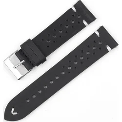 Univerzálny remienok RhinoTech z pravej kože Quick Release 22 mm čierny