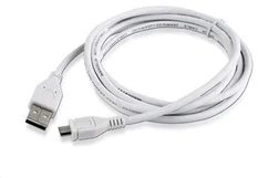 USB A Male/Micro B Male 2.0, 1,8m, White, High Quality