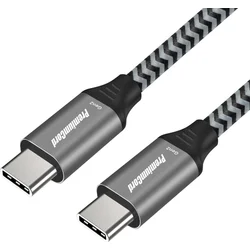 USB-C kábel ( USB 3.2 GEN 2, 3A, 60W, 20Gbit/s ) bavlnený oplet, 1m ku31cr1