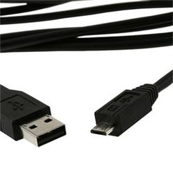 USB kabel A-B micro 1m (5-pinový)  černý