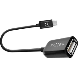 USB Type-C OTG adaptér FIXED pro mobilní telefony a tablety, USB 2.0, černý