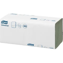 Uteráky TORK, zelené, papierové, jednorazové, skladané, systém H3