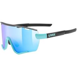 UVEX BRÝLE SPORTSTYLE 236 S SET AQUA BLACK MAT / MIRROR BLUE (CAT. 3) + CLEAR (CAT. 0)