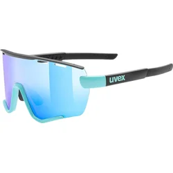 UVEX SPORTSTYLE 236 S SET AQUA BLACK MAT / MIRROR BLUE (KAT. 3) CLEAR (KAT. 0)